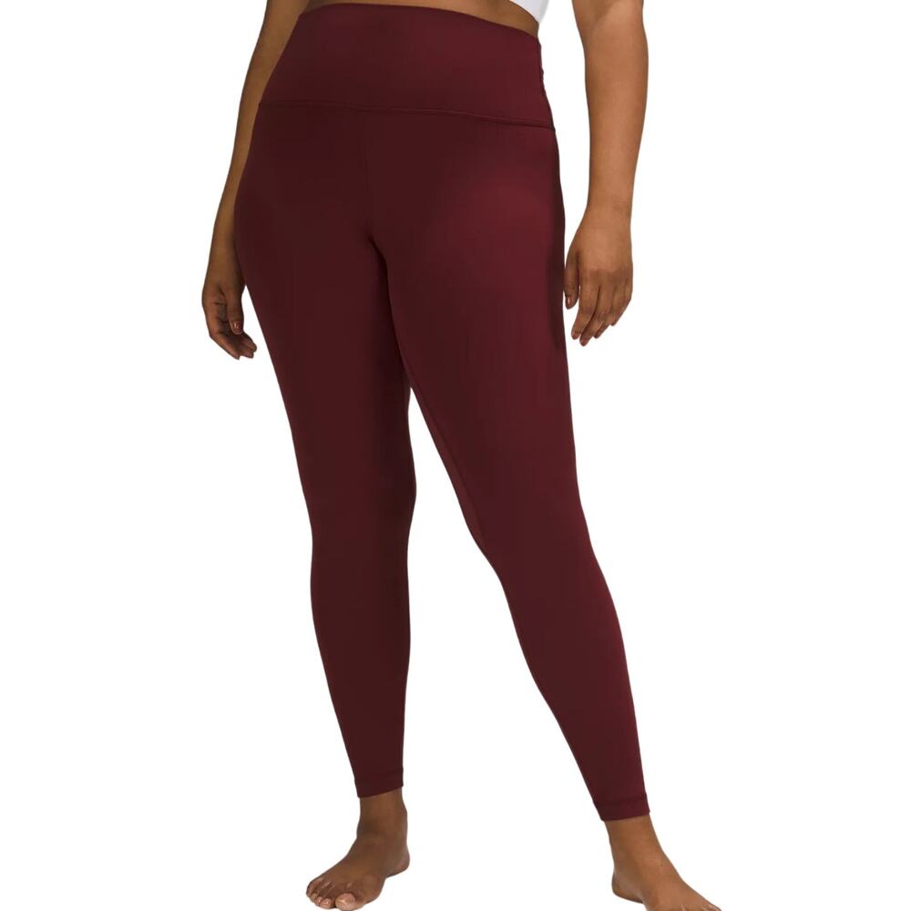 Lululemon Align High Rise Pant Leggings Lycra Pocket Yoga Second Skin Merlot 6
